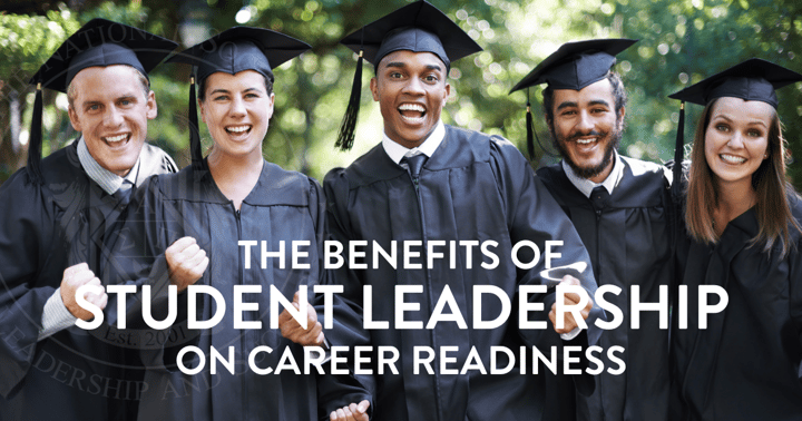A diverse group of recent college graduates where their caps and gowns.